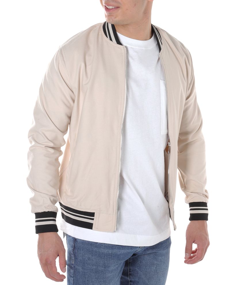 104829590-Chaqueta-bomber-Denim---Flower-beige-solida-para-hombre