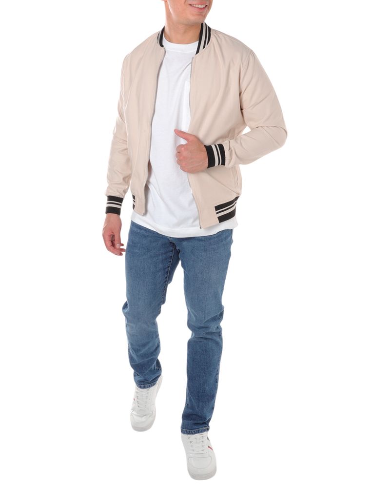 104829590-Chaqueta-bomber-Denim---Flower-beige-solida-para-hombre