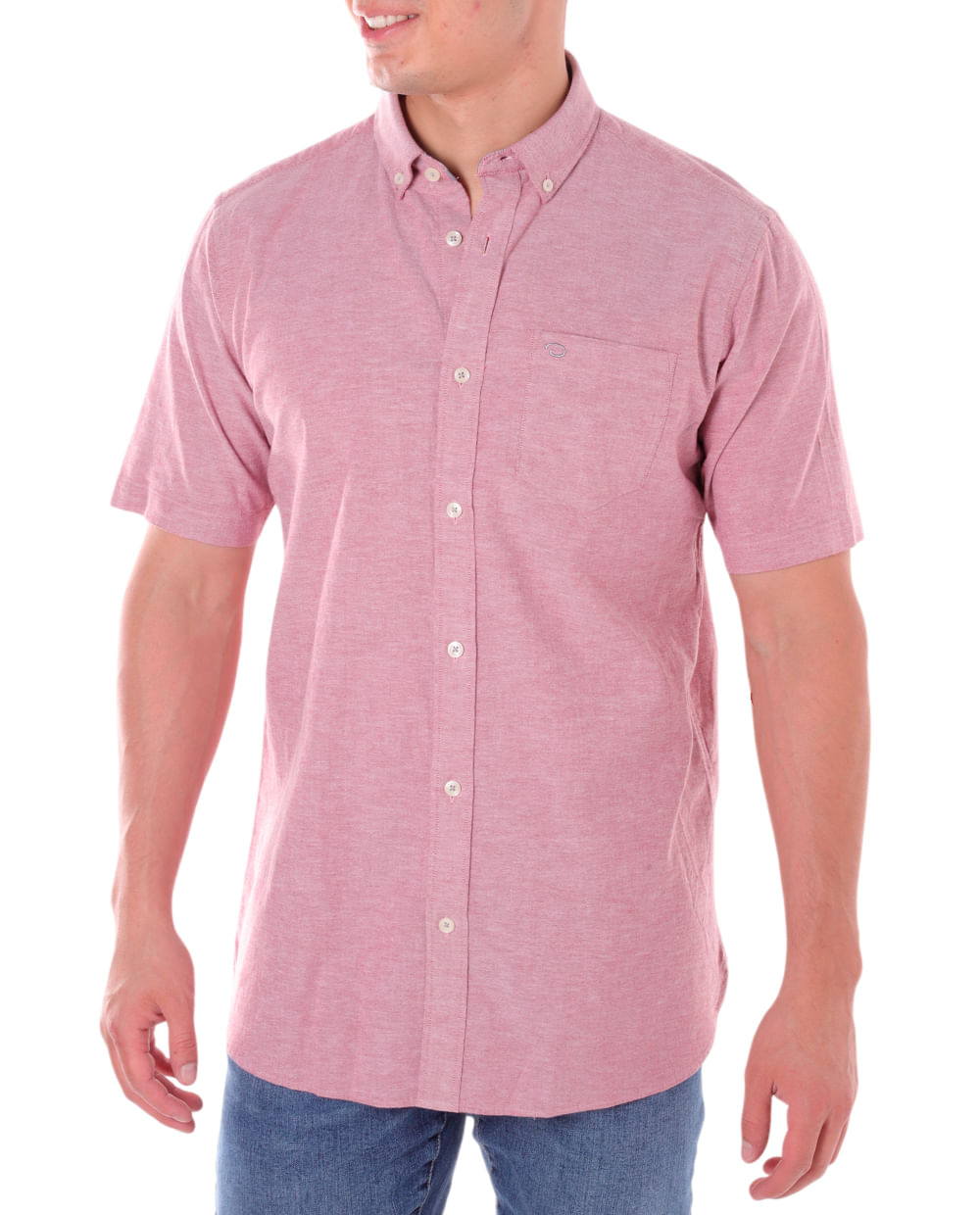 Niño Camisa Color Rosa Pastel CAMISA MC CUADROS NINO Renzo