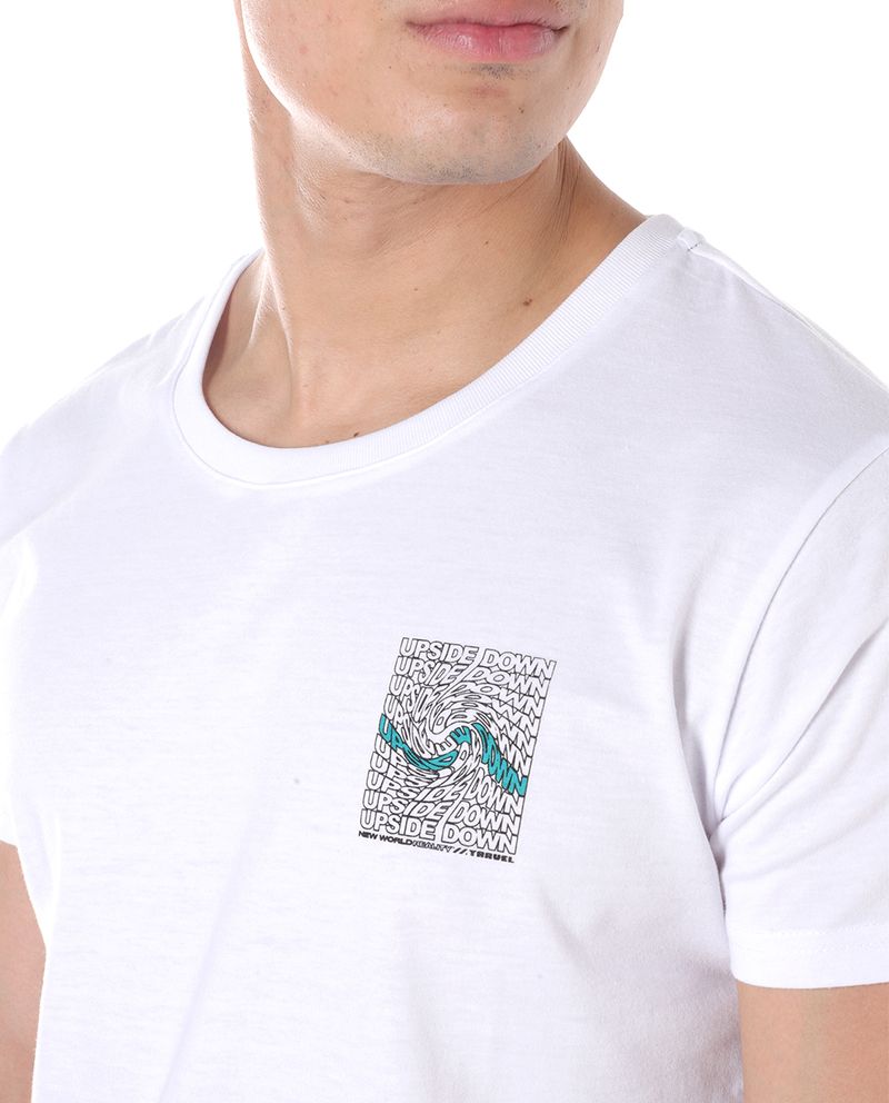 104794405-Camiseta-Orange-blanca-con-estampado--Upside-Down--para-hombre