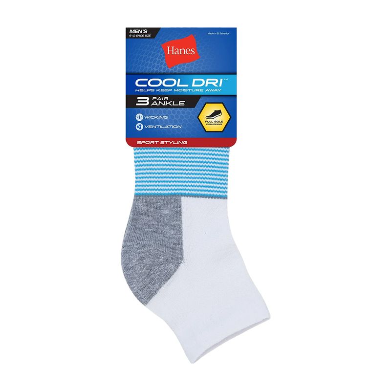104837522-Par-de-calcetines-Hanes-ankle-blancos-rayados-para-hombre