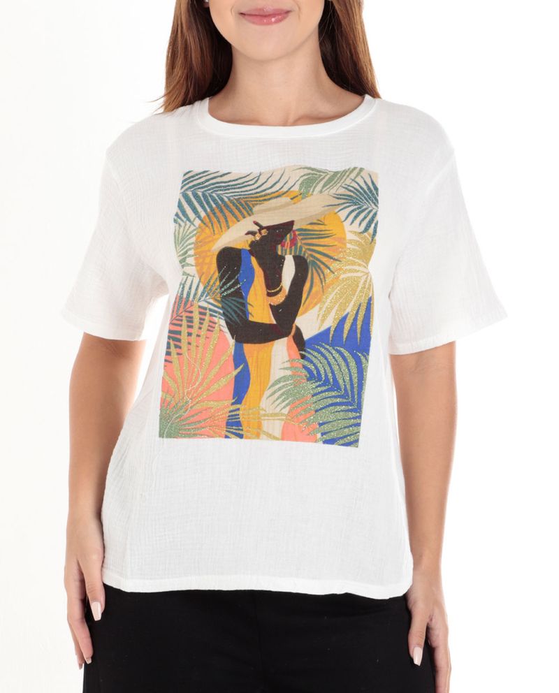 104671402-Camiseta-Sfera-estampada-manga-corta-para-mujer