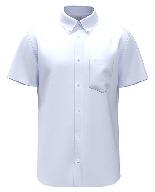 Camisa casual Oscar de la Renta blanca sólida para hombre