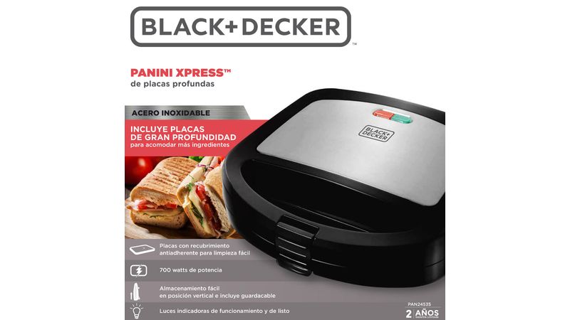 Sandwichera Black Decker Pan24535 Black Decker Panini Maker