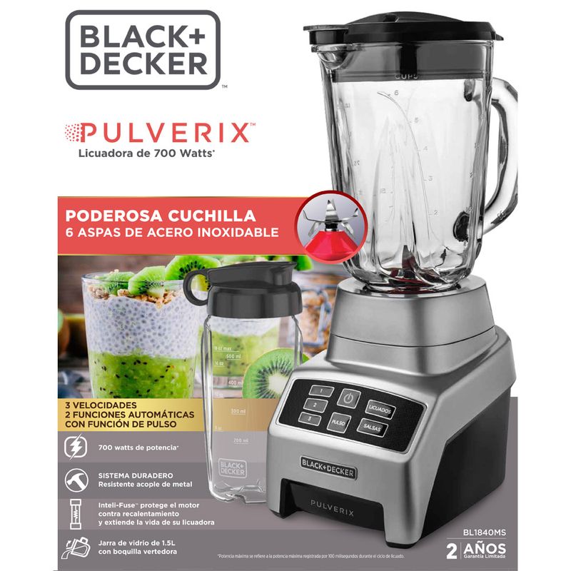 Licuadora Bl1840ms Licuadora Black And Decker Velocidades