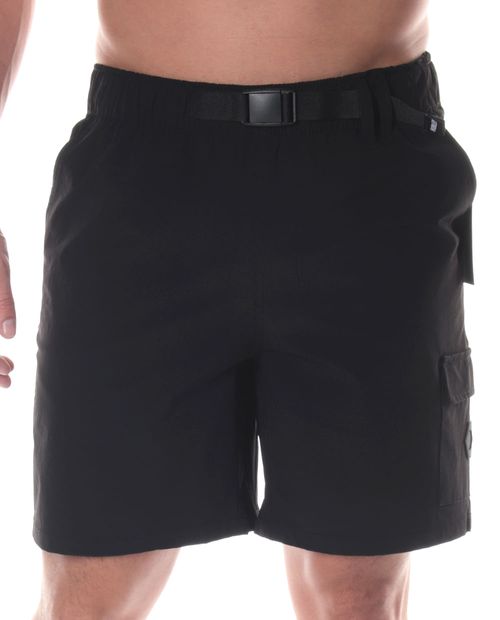 Short casual Hurley negro sólido para hombre