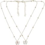 Set-de-2-cadenas-doradas-solido-para-niña-104715365