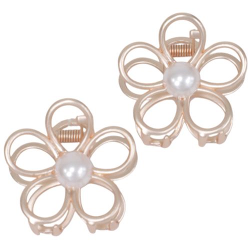 Set de 2 ganchos rosados sólido para niña