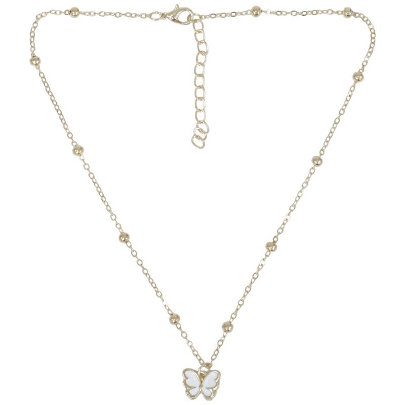 Set-de-2-cadenas-doradas-solido-para-niña-104715365