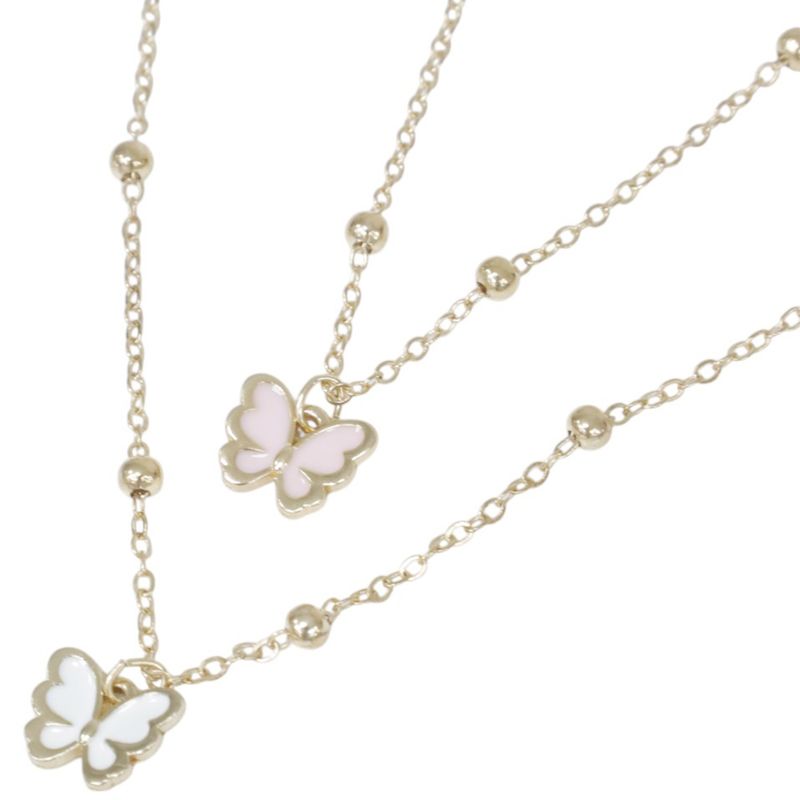 Set-de-2-cadenas-doradas-solido-para-niña-104715365