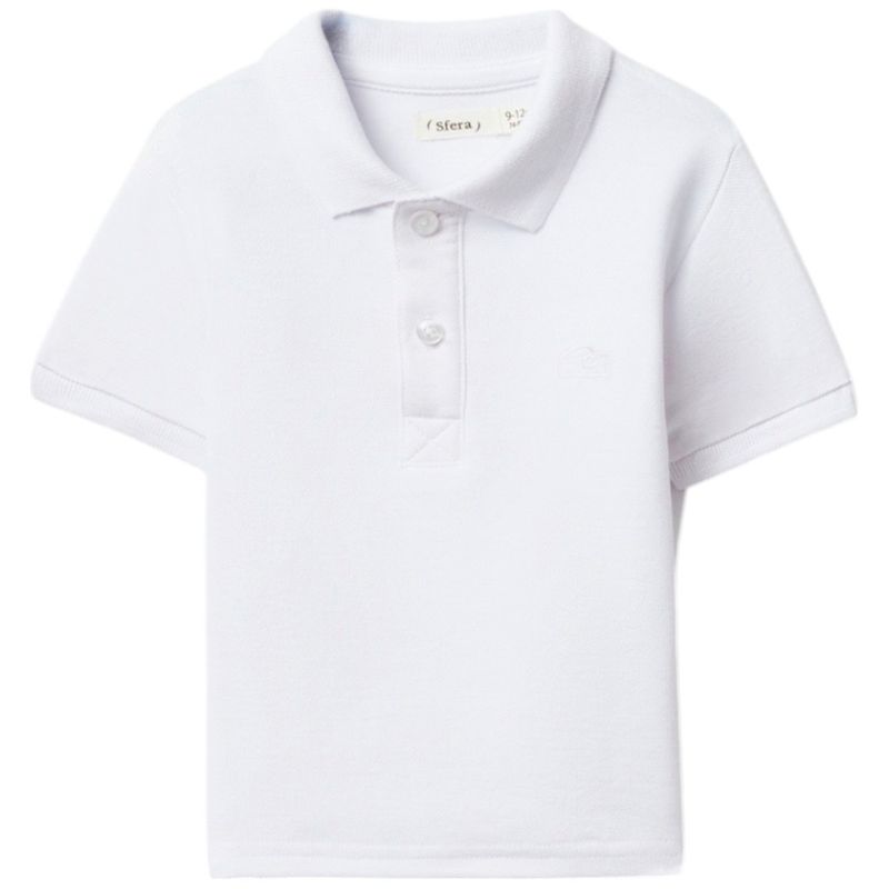 Camisa-polo-blanca-solido-para-bebe-niño-104870969