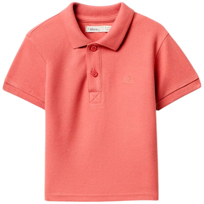 Camisa-polo-coral-solido-para-bebe-niño-104870975