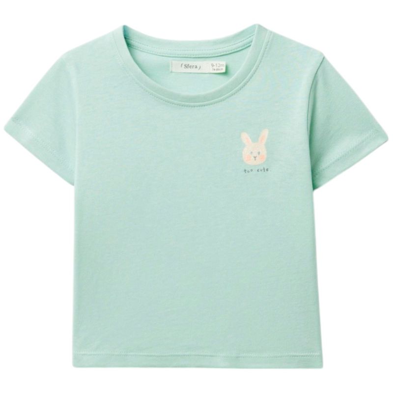 Blusa-verde-con-estampado-para-bebe-niña-104870891