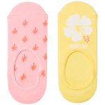 Set-de-2-pares-de-calcetines-bicolor-con-estampado-para-niña-104848754