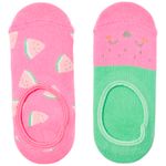 Set-de-2-pares-de-calcetines-bicolor-con-estampado-para-niña-104848760