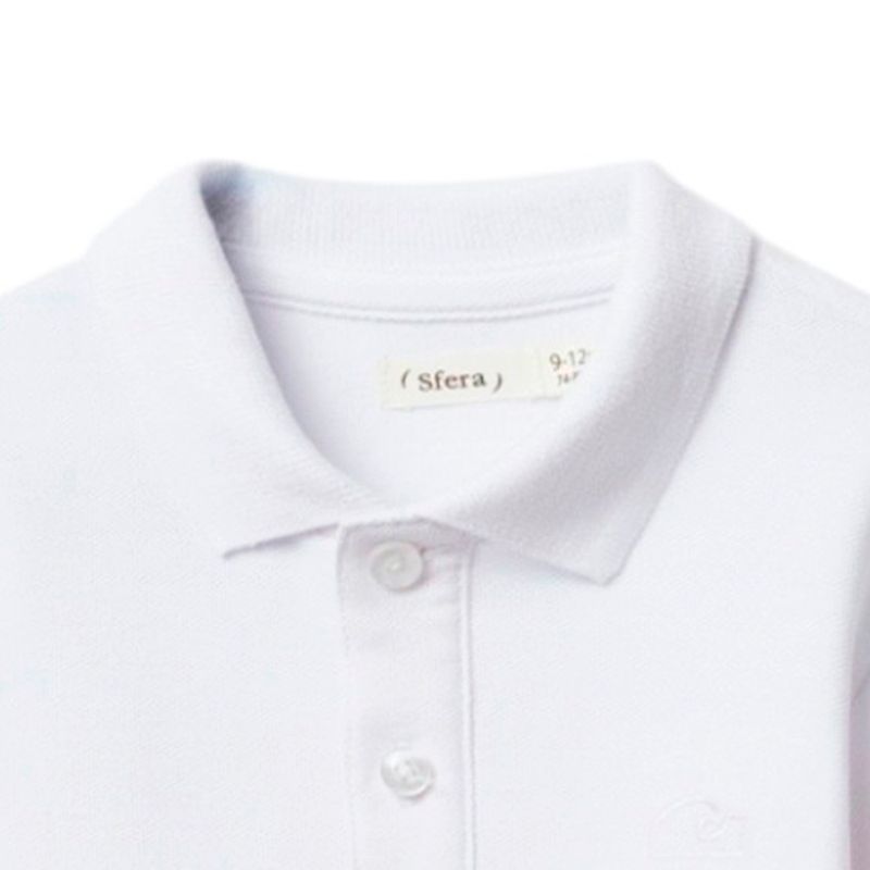 Camisa-polo-blanca-solido-para-bebe-niño-104870969