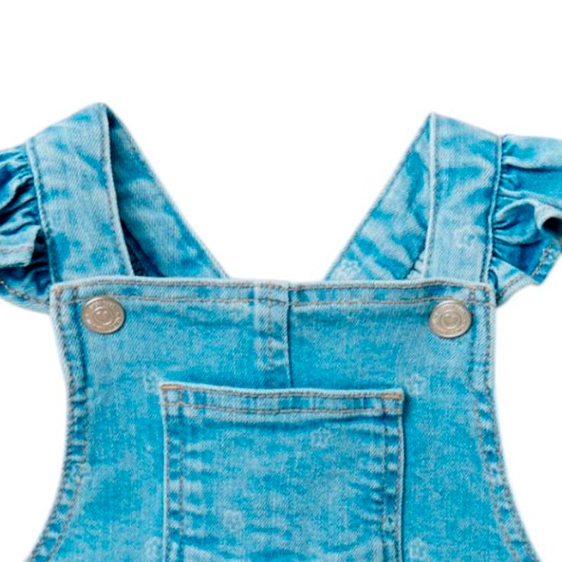 Overall-azul-con-estampado-de-flores-para-bebe-niña-104870904