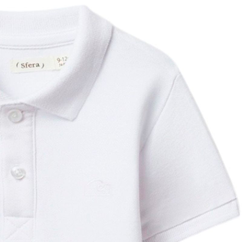 Camisa-polo-blanca-solido-para-bebe-niño-104870969