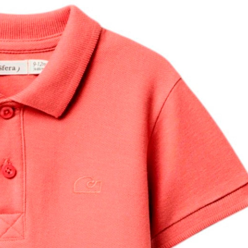 Camisa-polo-coral-solido-para-bebe-niño-104870975