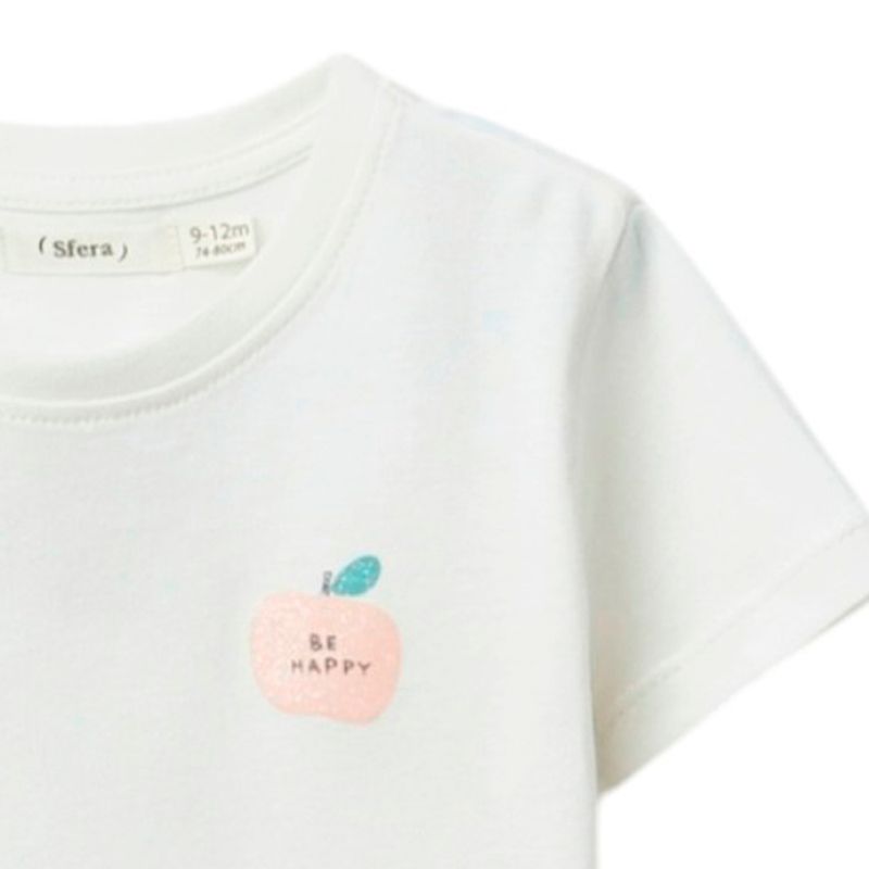 Blusa-blanca-con-estampado-para-bebe-niña-104870879