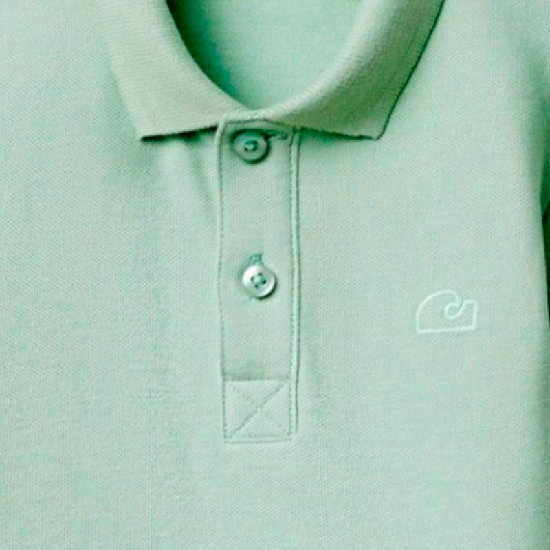 Camisa-polo-verde-solido-para-bebe-niño-104870957