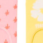 Set-de-2-pares-de-calcetines-bicolor-con-estampado-para-niña-104848754