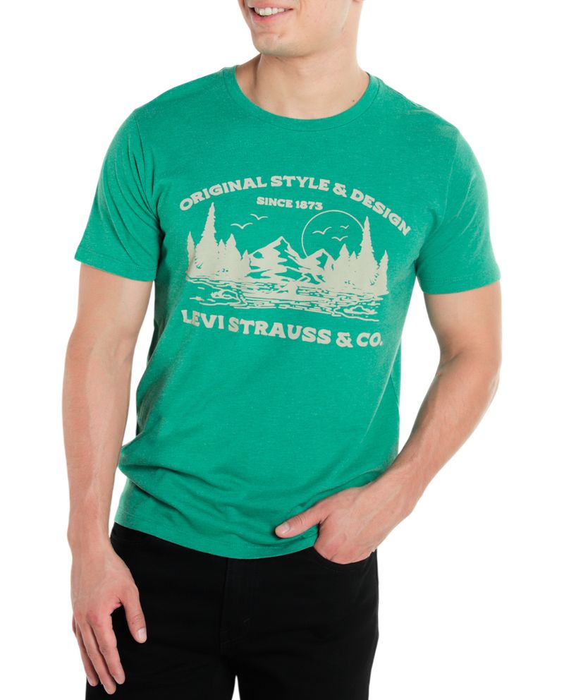 104791138-Camiseta-regular-fit-Levi-s-verde-estampada-para-hombre