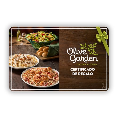 Certificado de regalo Olive Garden