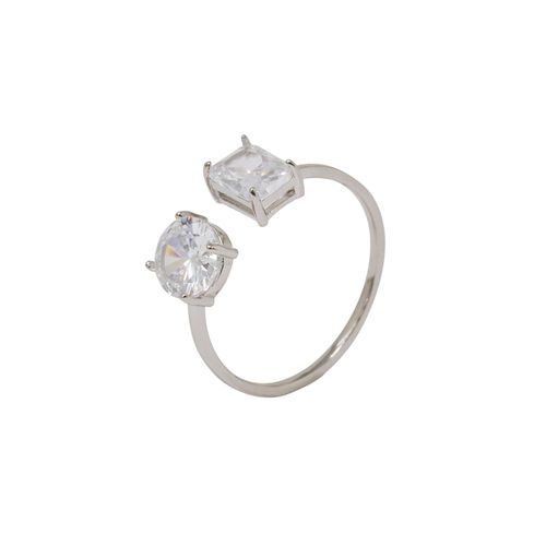 Anillo abierto de plata talla 9 para mujer