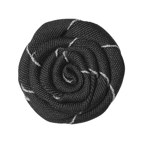 Pin de flor negra para solapa para hombre
