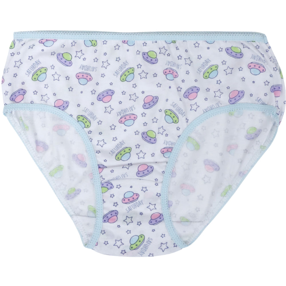 Set de 7 piezas ropa interior multicolor con estampado para niña ...