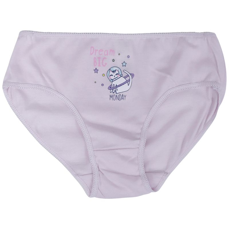 Set de 7 piezas ropa interior multicolor con estampado para niña ...