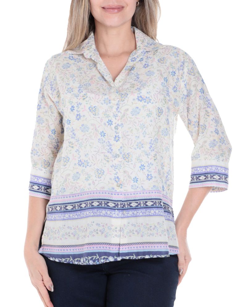 104855214-Blusa-Marcella-camisera-mangas-3-4-para-mujer