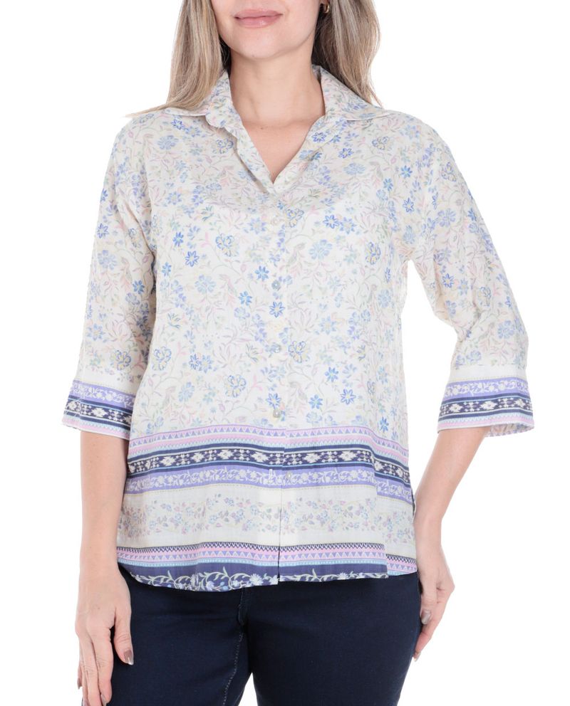 104855214-Blusa-Marcella-camisera-mangas-3-4-para-mujer