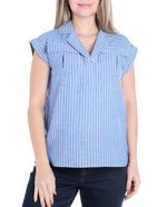 104858067-Blusa-Nicolle-casual-rayada-manga-corta-para-mujer
