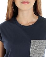 104731231-Camiseta-Unexpected-azul-manga-corta-para-mujer