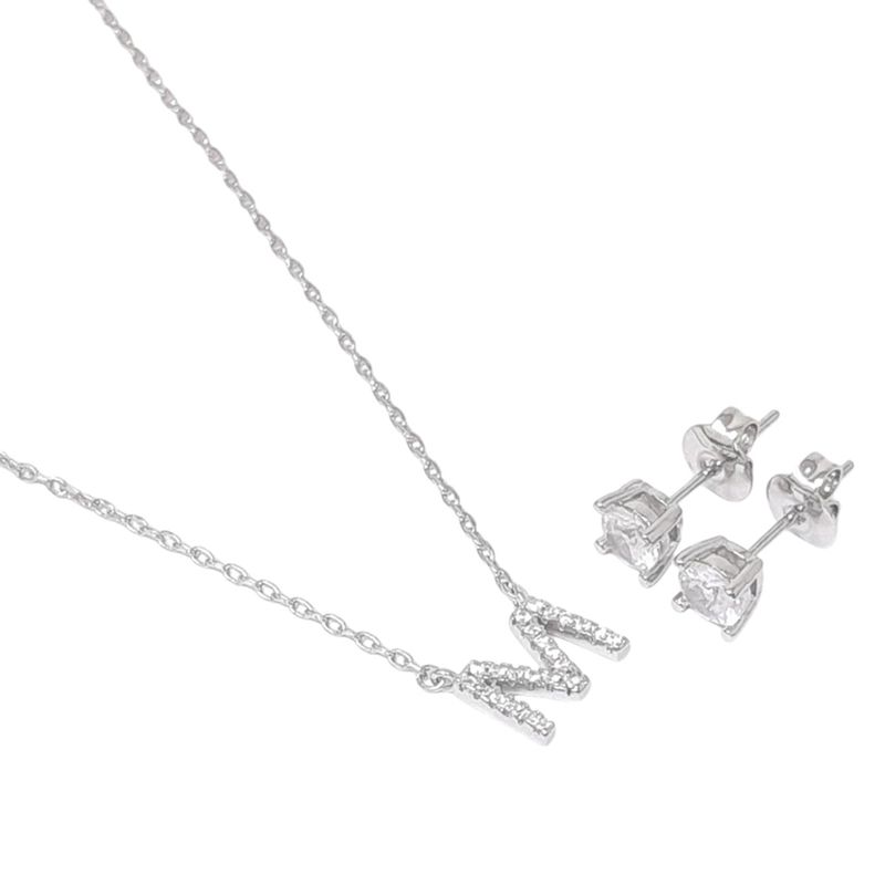 104805927-Set-de-cadena-con-dije-de-letra-y-aretes-de-brass-2mm--16--para-mujer
