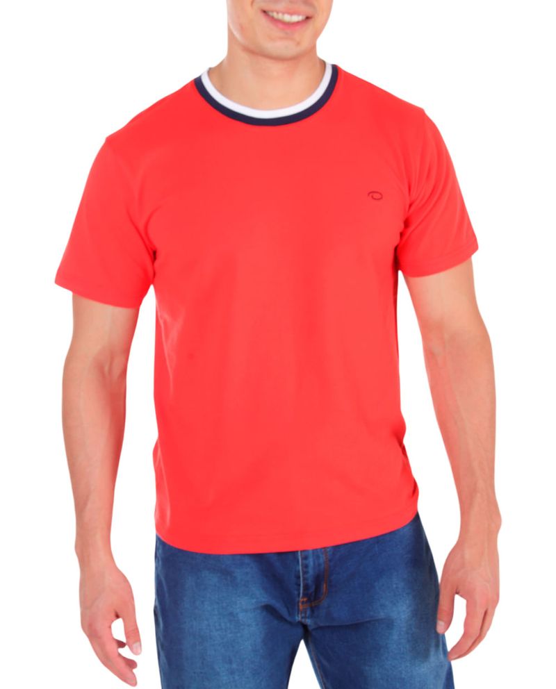 104795212-Camiseta-Oscar-de-la-Renta-tailored-fit-anaranjada-texturizada-para-hombre