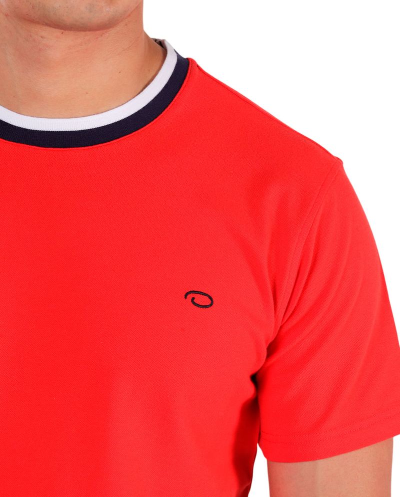 104795212-Camiseta-Oscar-de-la-Renta-tailored-fit-anaranjada-texturizada-para-hombre