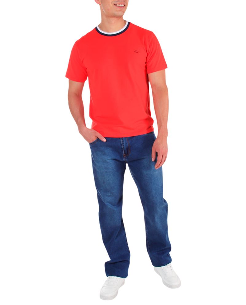 104795212-Camiseta-Oscar-de-la-Renta-tailored-fit-anaranjada-texturizada-para-hombre