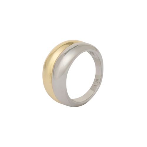 Anillo de brass con baño de oro para mujer