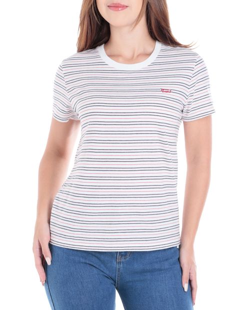 Camiseta Levi's rayada manga corta para mujer