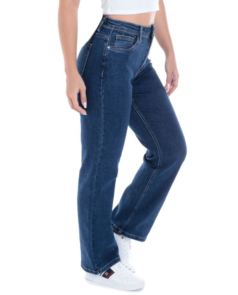 104858181-Jeans-Stefany-Moda-straight-azul-de-cintura-alta-para-mujer