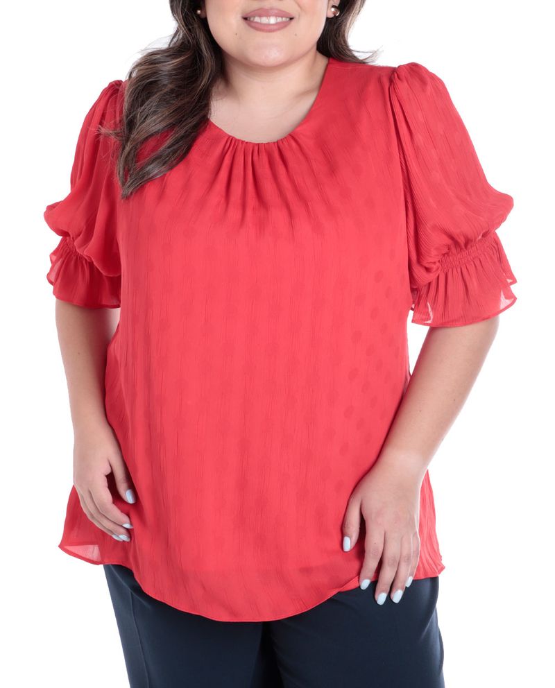 104390469-Blusa-Sabrina-casual-roja-mangas-3-4-para-mujer