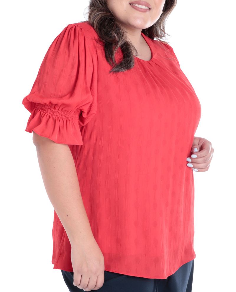 104390469-Blusa-Sabrina-casual-roja-mangas-3-4-para-mujer