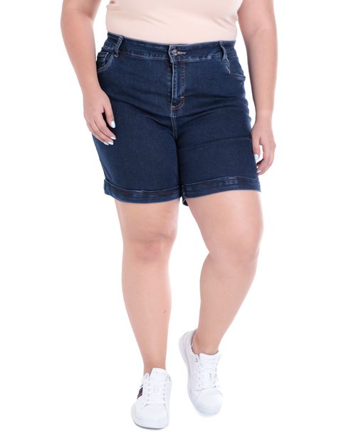 Short Sabrina denim de cintura alta para mujer
