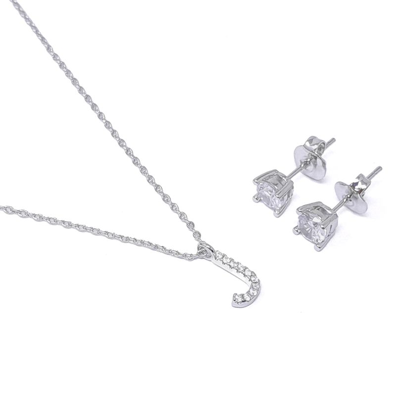 104805926-Set-de-aretes-y-cadena-con-letra--j--de-brass-en-plateado-para-dama