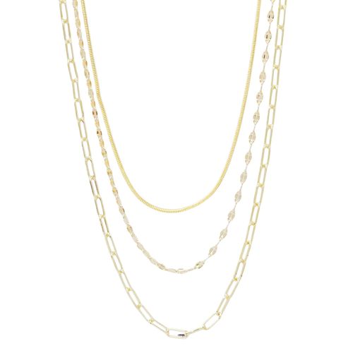 Cadena de brass con baño de oro para mujer