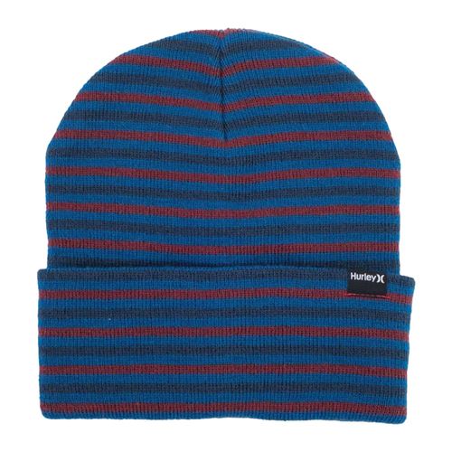 Gorro beanie Hurley azul rayado para hombre