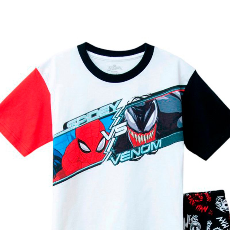 Pijama-de-2-piezas-multicolor-con-estampado-de-Spider-Man-y-Venom-para-niño-104847495